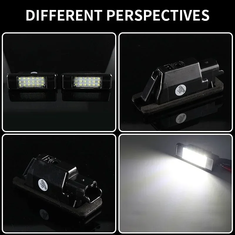 2 قطعة LED الخرز لوحة ترخيص مصباح ليد رقم المصباح ضوء لإنفينيتي Q50 نيسان قاشقاي مارس فيرسا NV200 أرمادا ركلات نافارا #6