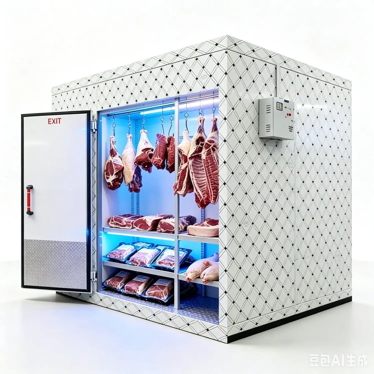 Mobile Cold Storage Container Cold Room Plug and Play for Seafood Frozen Meat Temporary Preservation
