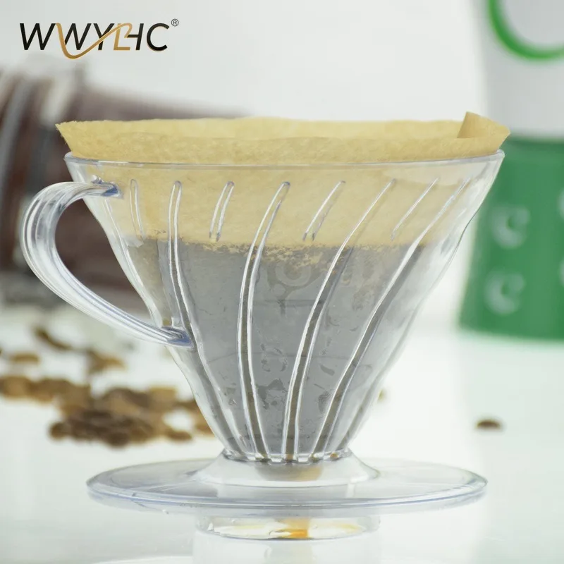 

Suitable for Resin Coffee Filter Pot, Household Hand-brewed Glass Drip Filter Pot, Matched with Plastic Filter Cup Coffee Cup