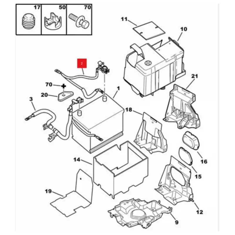 Car Negative Wire Battery Connection Wire Take The Line Of Fire 5638SC 9661191580 For Peugeot 307 308Cc SW 408 Citroen