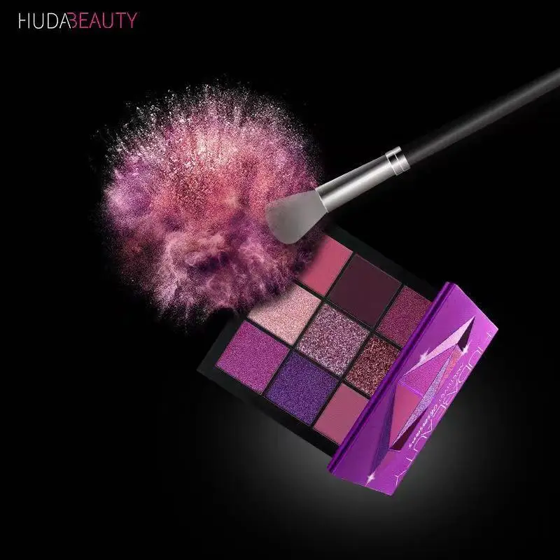 Diamond Eyeshadow HUDA 9 Colors Eyeshadow Palette Beauty Makeup Lasting Charming Eyes Beauty Makeup All Color Shadow Cosmetics