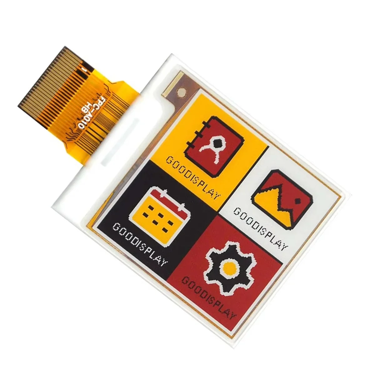 Practical 1.54 Inch 4-Color Multi-Color E-Paper Display, Black, White, Yellow and Red Eink 152x152