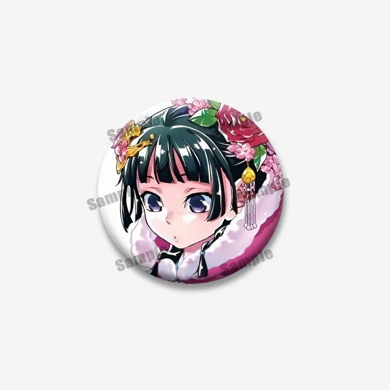 يوميات الصيدلية زر بروش لتقوم بها بنفسك حقيبة الملابس التلبيب دبوس الكرتون دور Maomao تأثيري شارة مجوهرات هدايا للأصدقاء المشجعين #5