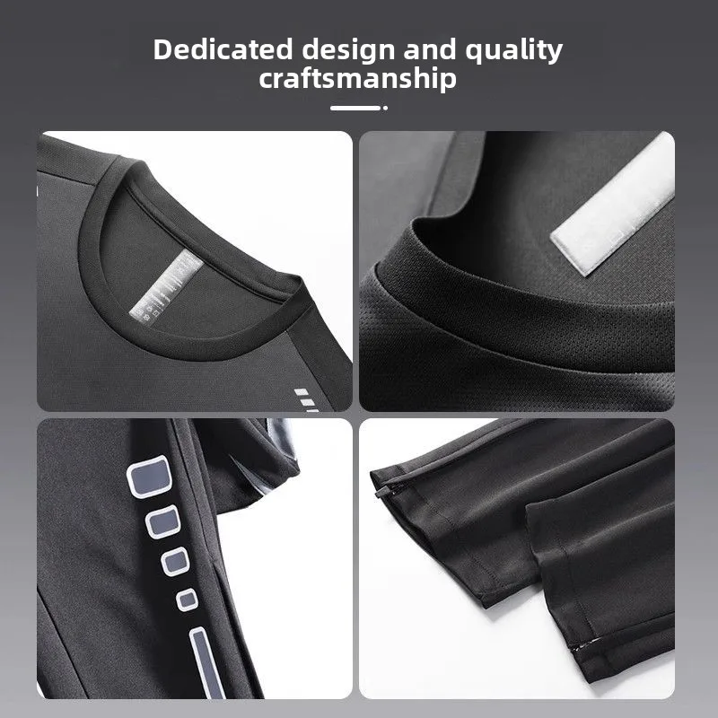 مجموعة ركوب الدراجات الخريفية للرجال: خارجية، فضفاضة - مناسبة، سريعة الجفاف لركوب الدراجات على الجبال والطرق، اللياقة البدنية #5