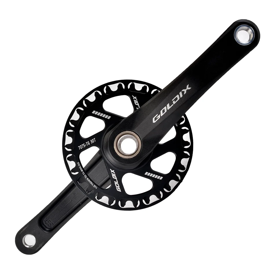 GOLDIX Children Bicycle Crankset 110mm/127mm/140mm/150mm/155mm/160mm Crank MTB Kid Crankset 28T-38T Chainring for Shimano SRAM