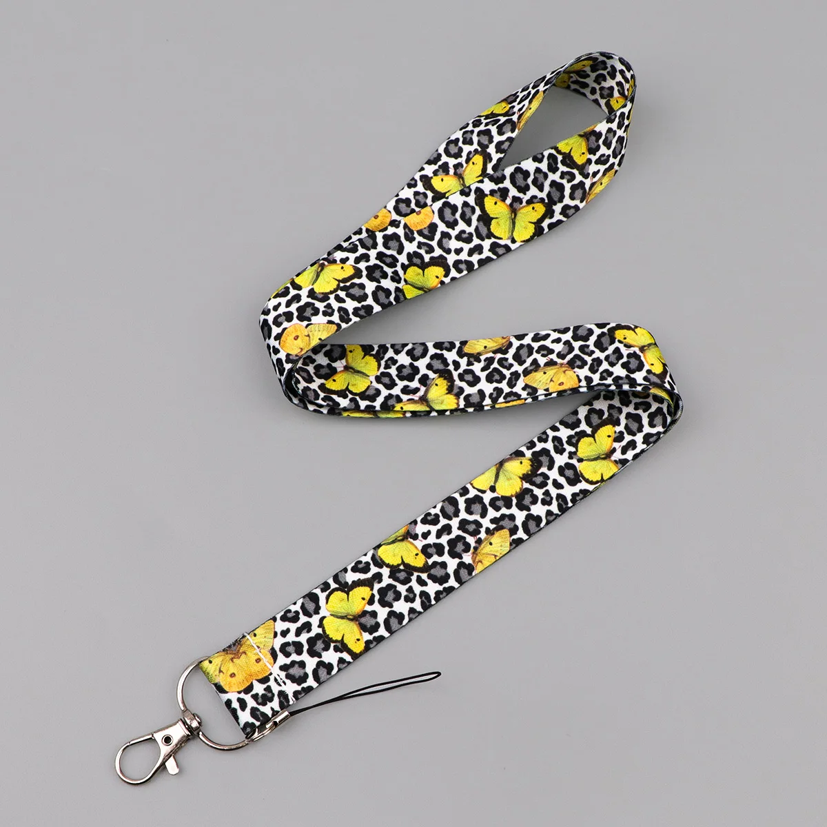 

Simple Leopard Print Rope Strap Keychain Lanyard For Cars Motorcycles Keys Anti-Lost Hang Rope Keys Accessories Gifts 6pcs/set