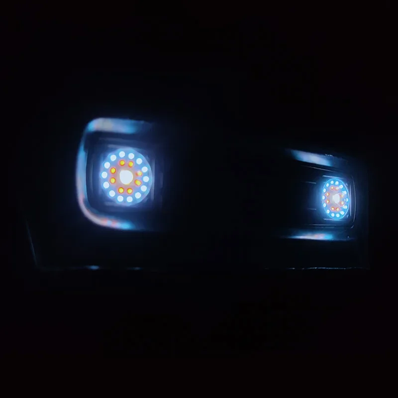 High quality LED Car shell headlight Light board Bule lighting For 1/10 RC Crawler Car Ford Upgrade parts accessories