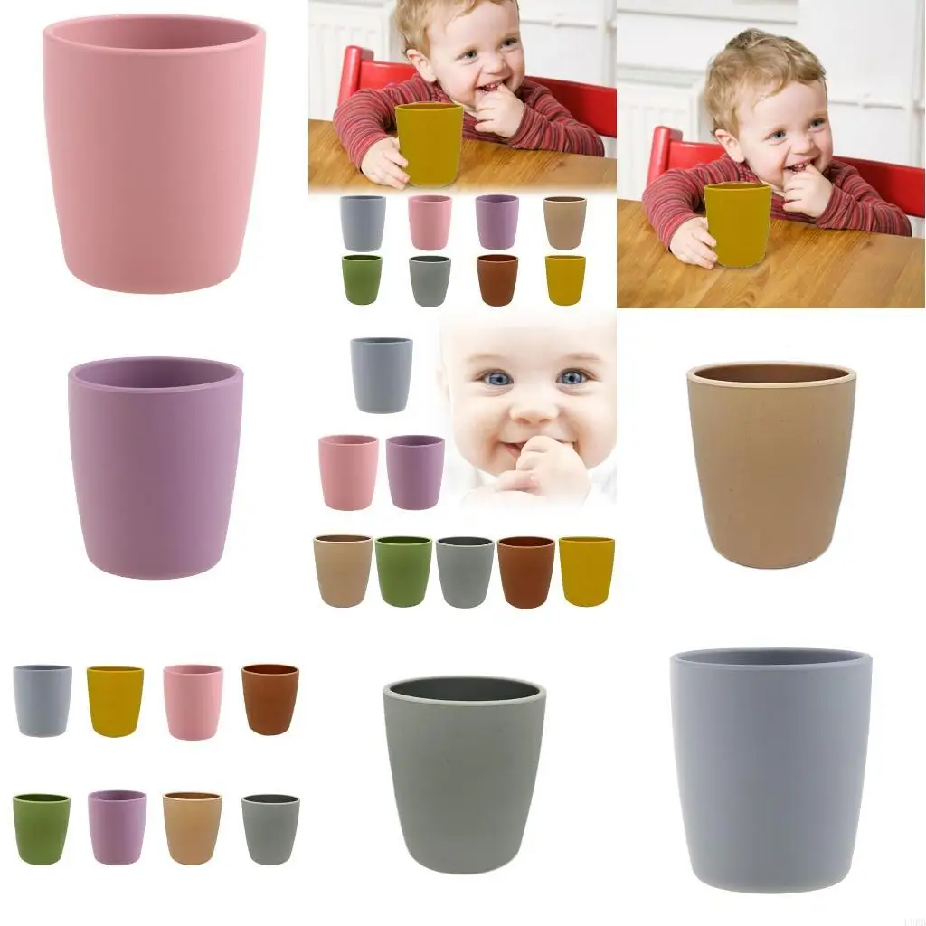 

Newborn Learning Drinking Water Mug Toddler Silicone Cup Baby Training Silicoen L8RB