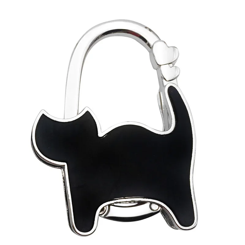 Unisex Table Cat Foldable Purse Bag Rhinestone Hanger Hangbag Hook Holder Safer Gift Home Accessories