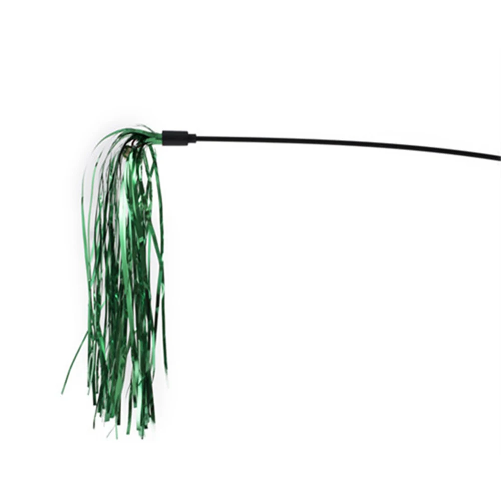 Pet Cats Interactive Toys Colorful Hand Lever Fashionable Plastic Cat Supplies Ribbon Cat Toy Tasteless Funny Beautiful