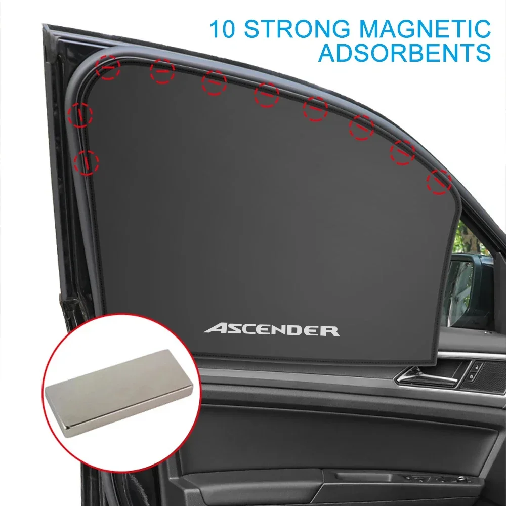 Magnetic Car Side Window Sunshade Sun Visor Cover Protector Curtain Auto Accessories For Isuzu DMAX PANTHER MUX ASCENDER 4X4