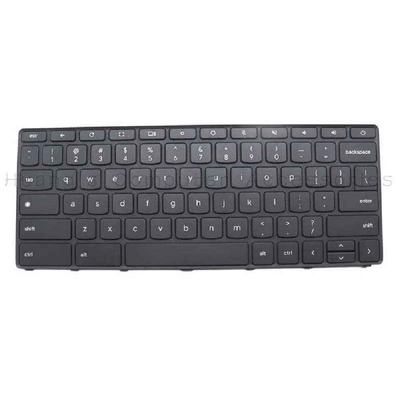 SS+New US‑Layout Non‑Backlit Keyboard PN 5N21L43957 for Lenovo 100e Chromebook Gen4 Laptop, Fully Tested