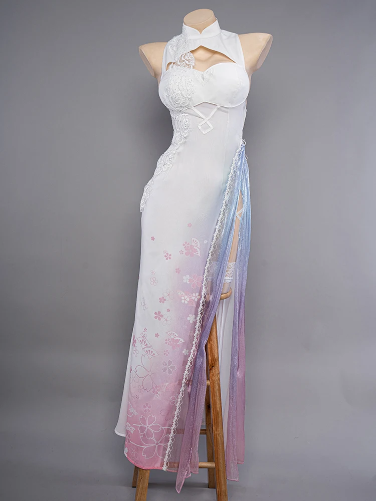 Último BATCH UWOWO Genshin Impact Fanart: Yae Miko Qipao Vestido estilo chinês fantasias cosplay