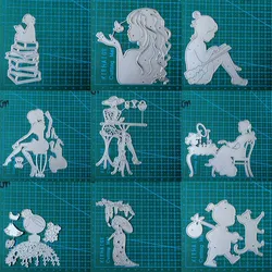 fashion women girl metal cutting dies Scrapbooking decoration paper craft knife mould blade punch template Embossing stencils