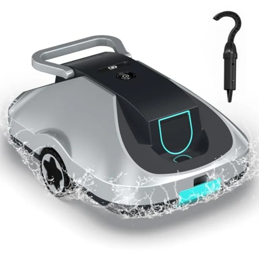 Robotic Pool Cleaner Cordless Pool Vacuum for Above Ground and Inground Pools 200mins Runtime Automatic Pool Vacuum Robot for L