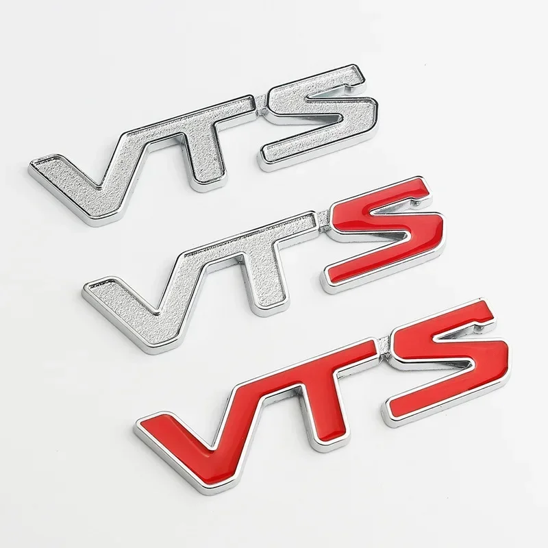 

3D Metal VTS Logo Rear Trunk Side Fender Emblem Badge Sticker Decals for Citroen C3 Aircross C4 Picasso Cactus C1