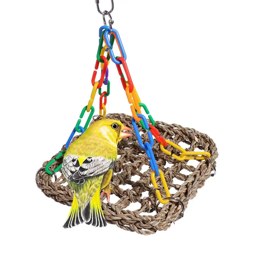 Foldable Bite resistant Rope Wear resistant Birds Cage Accessories Bird Hanging Bed Parrot Hammock Bird Perch Parrot Swing Toys