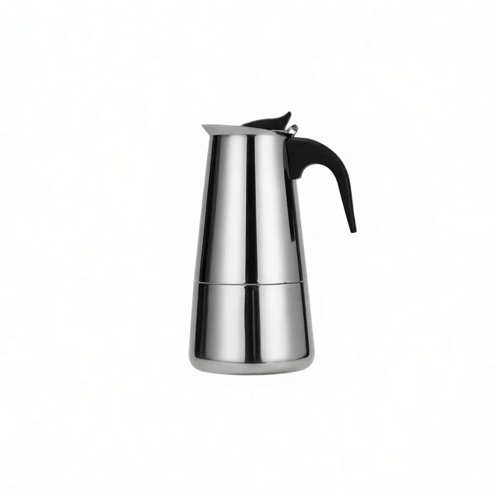 Durable Moka Express Pot Stovetop Espresso Maker Stainless Steel Italian Coffee Maker For Camping Travel Brewing Tool