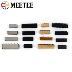 20/50Pcs Meetee Metal Belt End Clip Buckle Bag Strap Tail Decoration Clasp Handbag Leather Craft Webbing Sewing Accessories