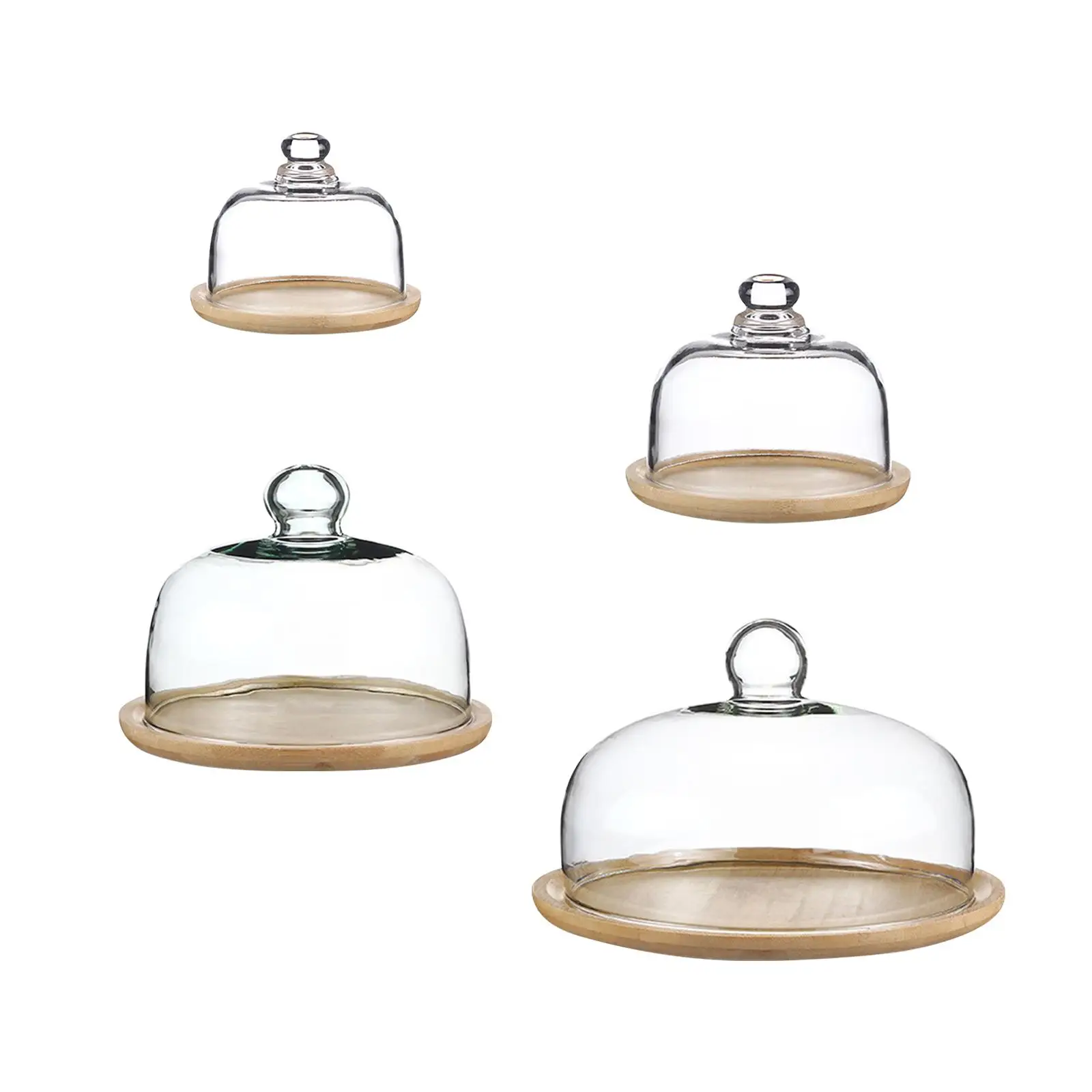 Tortenständer mit Glaskuppel, multifunktionale Keksscheibe, Kuchenteller, Tellerhalter für Party, Küche, Urlaub, Kuchen, Hochzeit