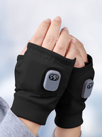 Touchscreen Heating Gloves Rechargeable Winter Warm USB Electric Heated Gloves Fingerless Hand Warmer Thermal for Skiing Gloves