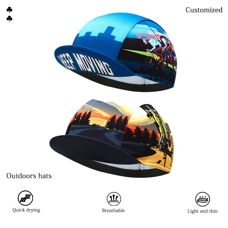 New Sunshade Bicycle Hat Sports Bike Hats Breathable Cycling Caps Customized