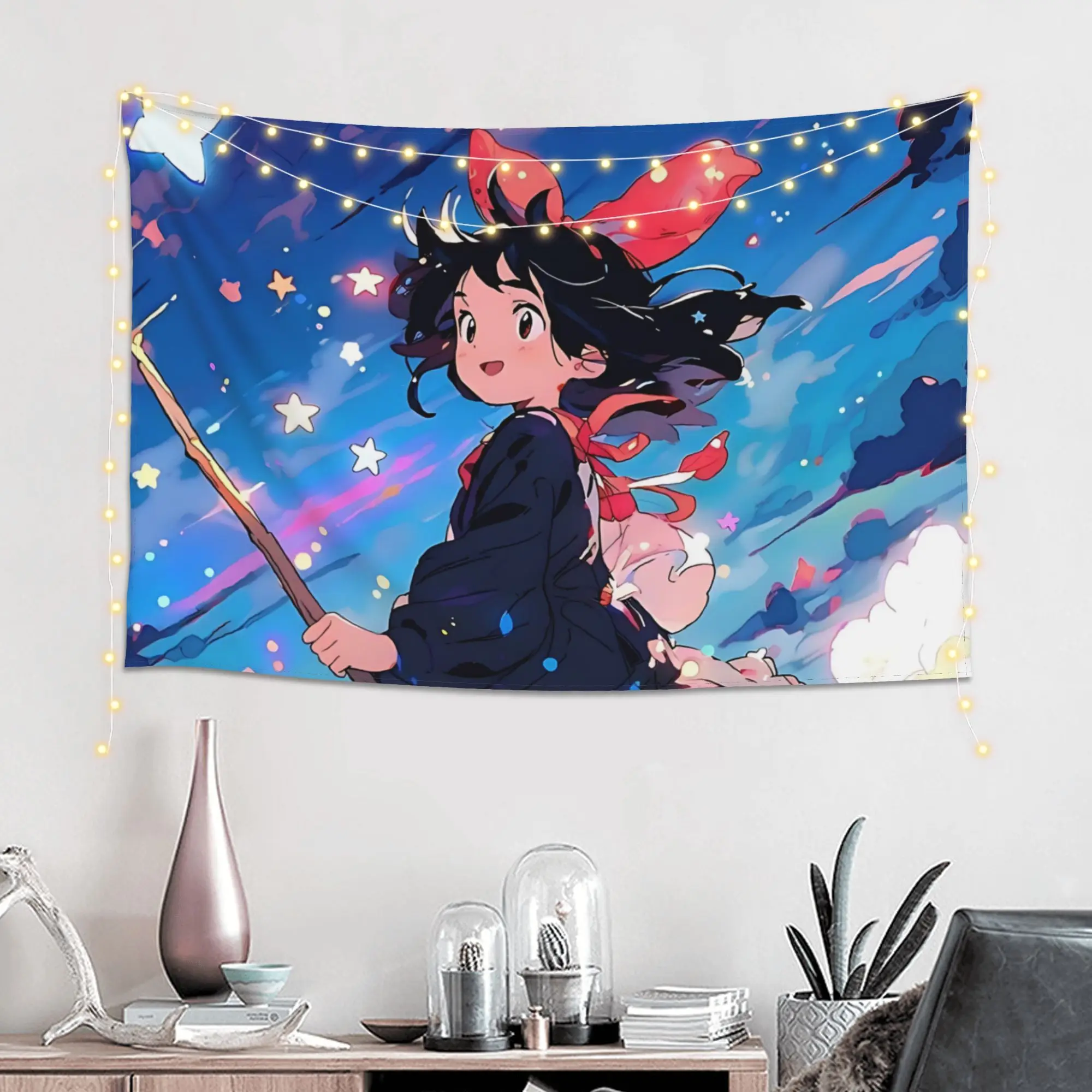 Anime Kikis Delivery Services Cutecore Tapestry Room decoration  Home Decoration Tapestry Decor Accessories Cute Room Decor