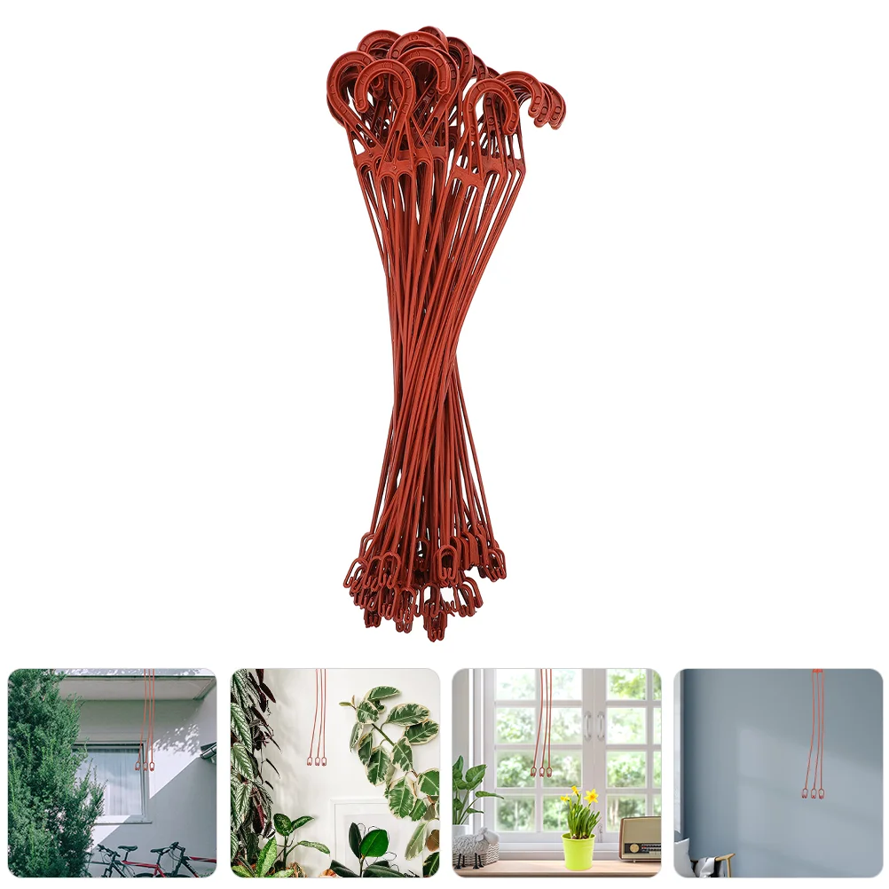 

30 Pcs Hanging Pothos Flower Hook 30pcs (red Ej370 Hook) Planter Hooks for Plastic Basket Portable Flowerpot