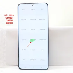 Mit Defekten amoled Display Touchscreen Digitalis ierer Baugruppe Ersatz für Samsung Galaxy S21 Ultra 5g g998b g998u g9980