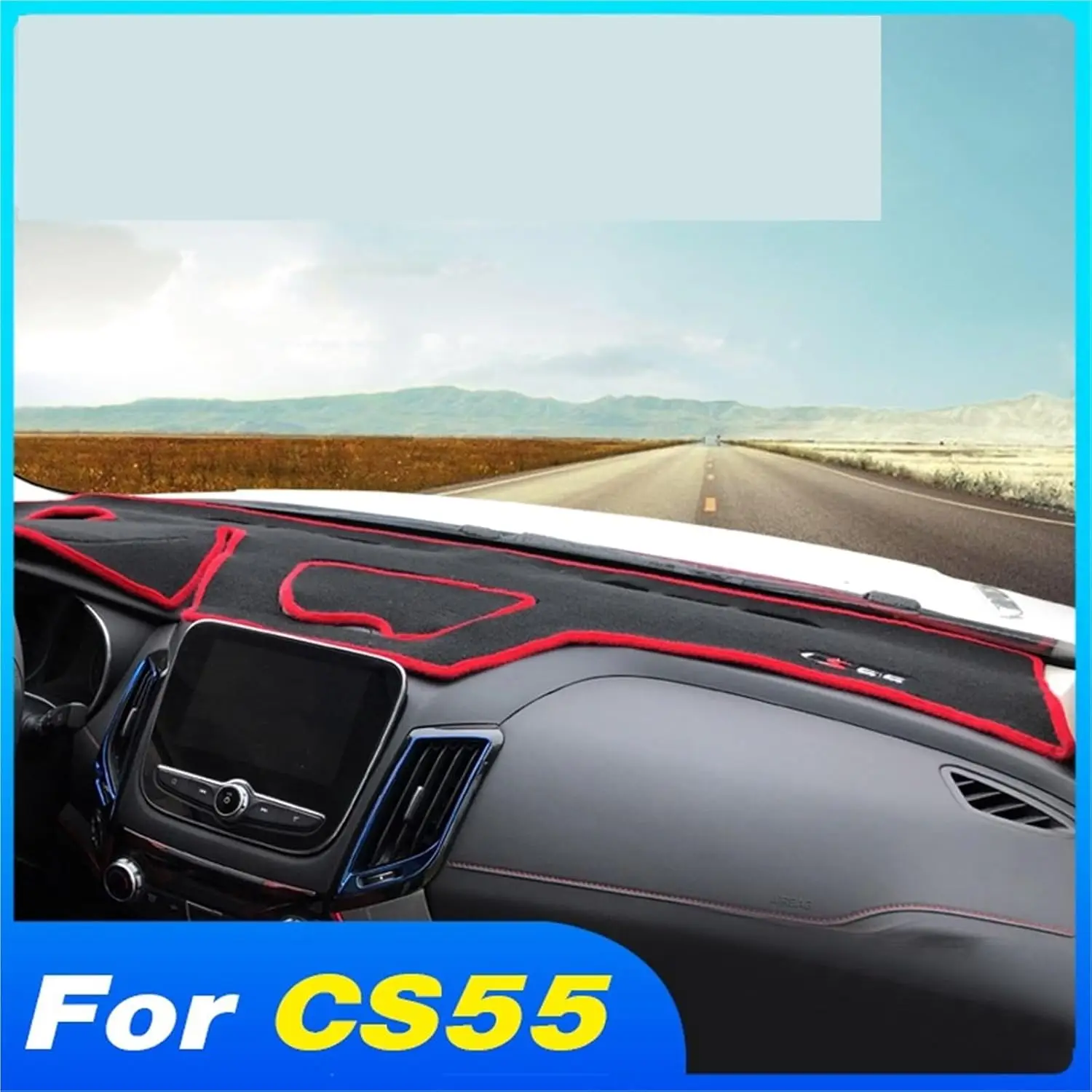 Car Dashboard Mat Compatible with Changan CS55 2020 Car Dashboard Non Slip Mat Decoration Interior Details Cover Phone Dus Proof