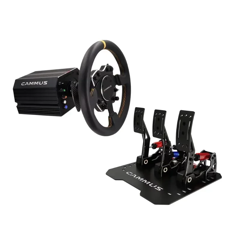 CAMMUS Racing Simulator Accessoires F1 Game Cockpit Zitbeugel Aluminium Gamingstoel met Scherm Stuurwielstandaard