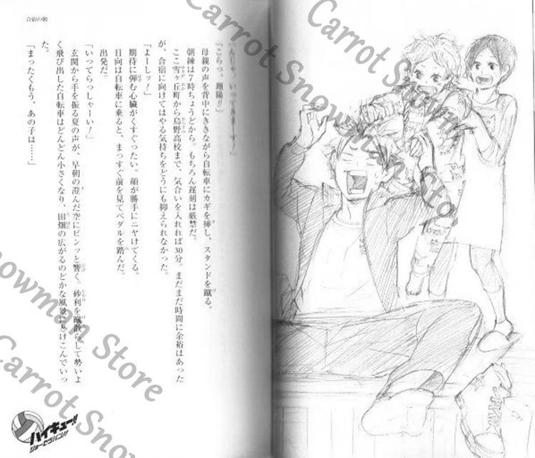 キBavaglio!! GagBavagliバン!! Haikyuu!! collezione romanzi Sportiva Sports Magazine Wind Cover Volume 1-13 Versione originale giapponese