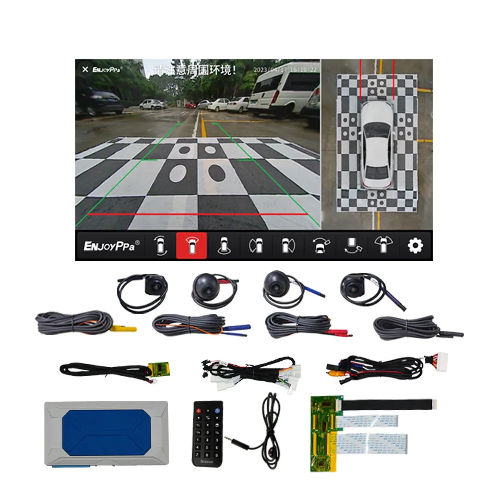 360 Panoramic DVR 3D Bird View HD Car Camera Parking System for Toyota Fortuner Land Cruiser LC300