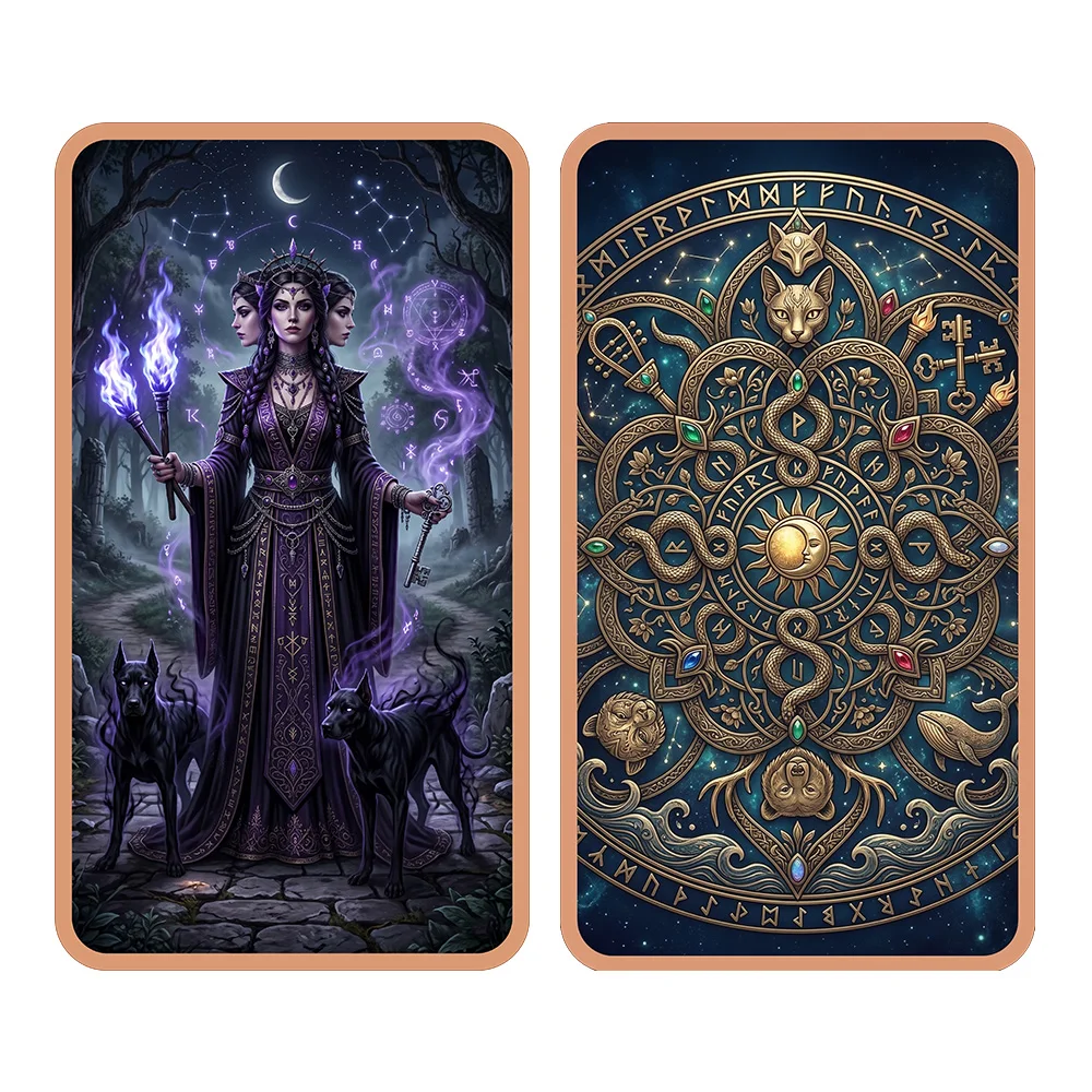 Triple Moon Goddess with Black Dogs 999 Fine Copper Bar 1 oz Pure Copper Collectible Beauty Pure Copper Bar Collection Bars