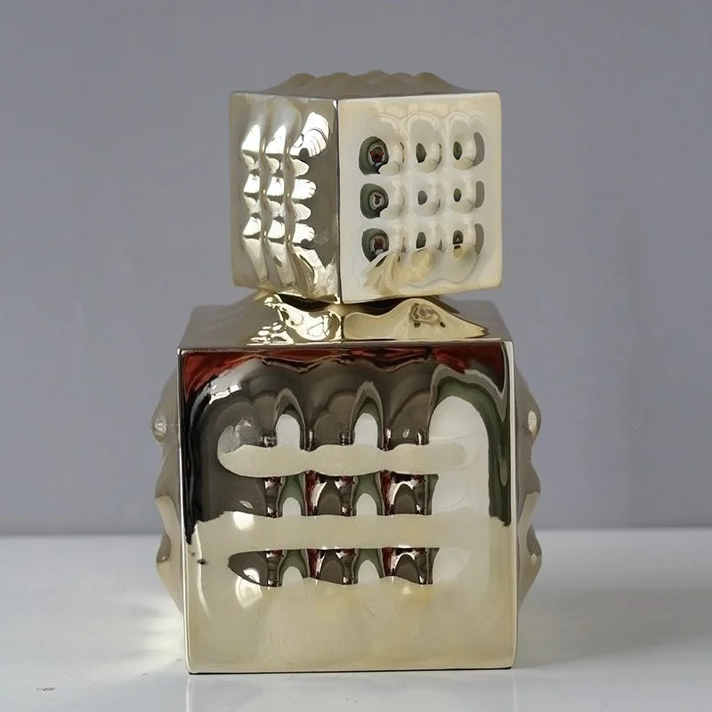 ornement-en-resine-electro-plaquee-en-forme-de-rubik's-cube-geometrique-decoration-pour-salon-hotel-bureau-ou-salle-de-sejour