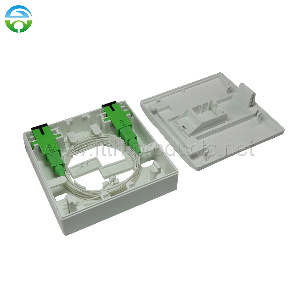 FTTH Wall-Outlet Box, 8686 Series, HY-20-W-D, 10Pcs