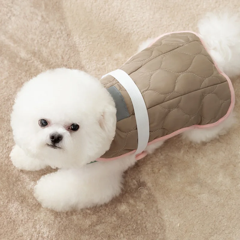 Puppy Warm Clothes Winter Bichon Waistcoat Teddy Thickened Cotton Coat Chennai Adjustable Casual Jacket Fashion Dog Clothes