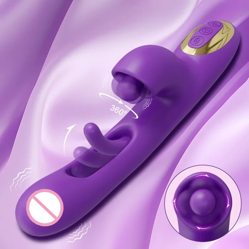 

Powerful Tapping G Spot Vibrator Female Flapping Clitoris Stimulator Massager 3 Motors Dildo Adults Goods Sex Toys for Women