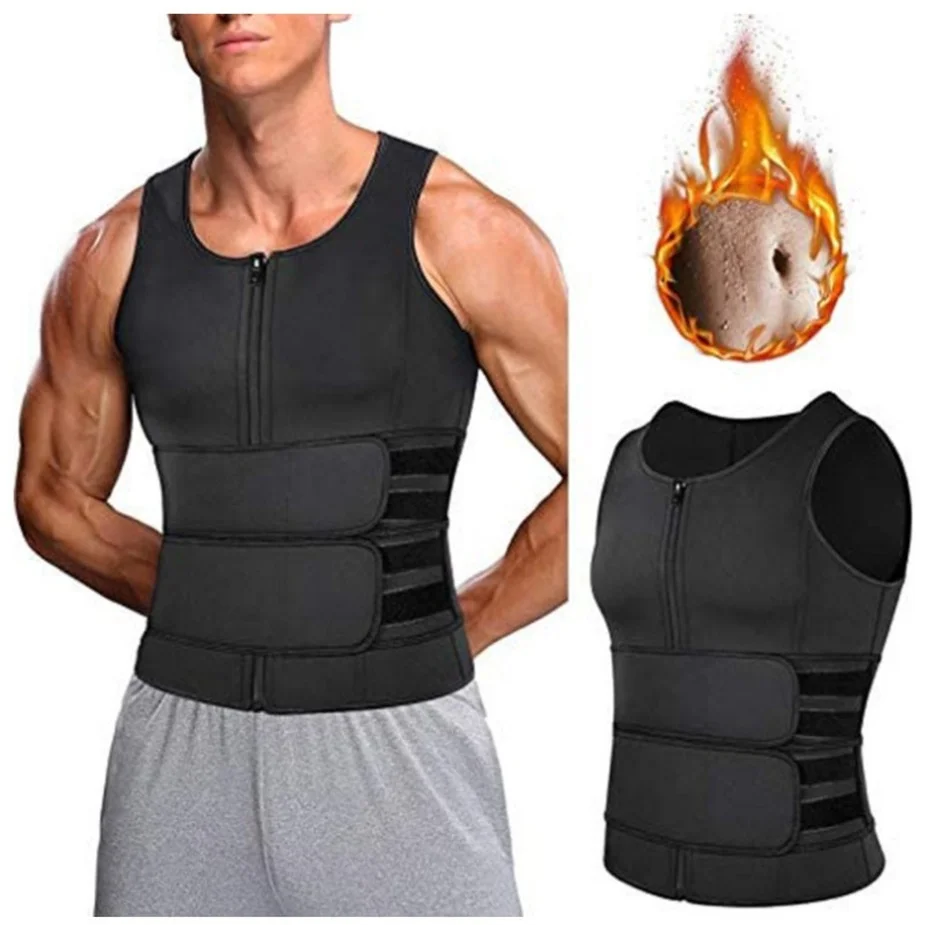 Chest Abdominal Binder Sauna Vest Mens Waist Corset Sweat Slimming Belt Belly Underwear Fat Burner Reductive Girdle Body Shaper