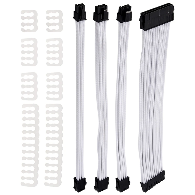 

Basic Extension Cable Kit, 1Pcs Atx 24Pin/Eps 4+4Pin/Pci-E 8Pin/Pci-E 6Pin Power Extension Cable