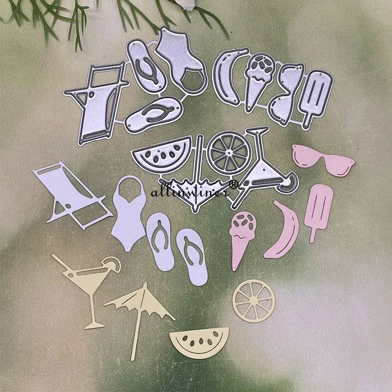 Vacation beach bikini Metal Cutting Dies Stencils For DIY Scrapbooking Decorative Embossing Handcraft Die Cutting Template