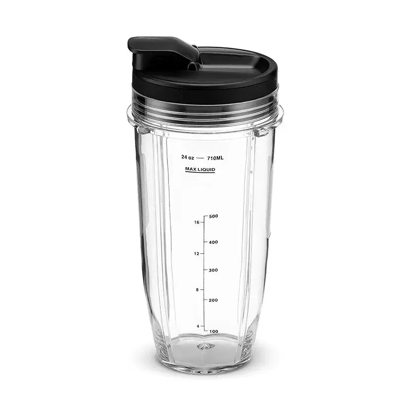 Substituição de copo de liquidificador de 24 onças/710 ml para nutri ninja bl480 bl490 bl640 bl641 bl642 bl491 peças de reposição de liquidificador de copo de espremedor