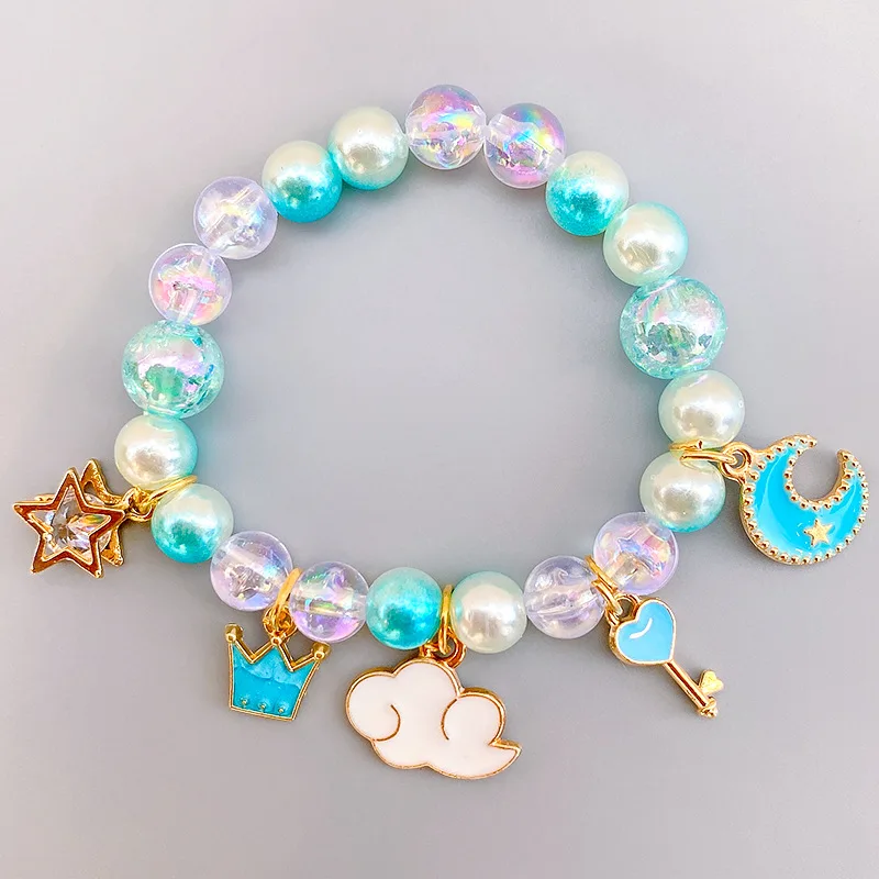 Children Beads Bracelets  Elephant Rabbit Cartoon Pendant Beads Bracelets Christmas Presents Fashion Kids Jewelry
