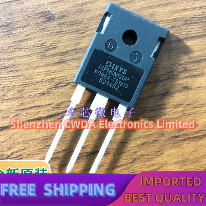 10PCS-20PCS  IXFH6N120P  6A1200V  MOS TO-247  In Stock Can Be Purchased 