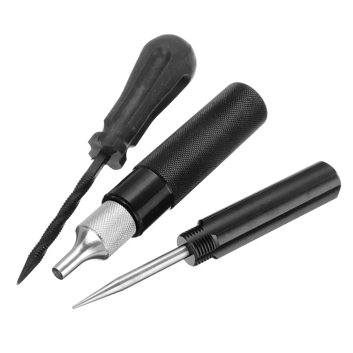 Car Motorcycle Tire Repair Plugger Tools Set Tire Wheel Repair Kit Plug Probe Nozzle Screwdriver Removal Install Tools