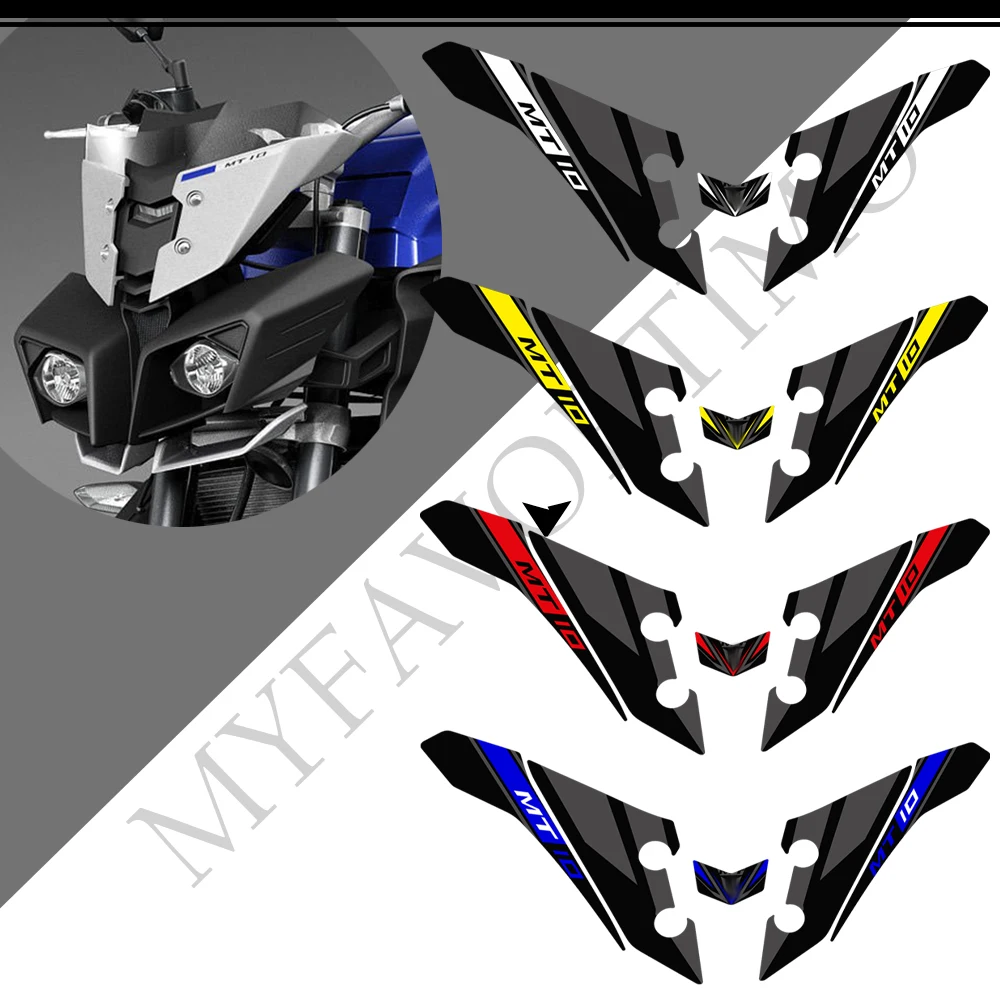 

For Yamaha MT10 MT-10 FZ Tank Pad GasFuel Oil Fairing Fender Windshield decorative Protector set body Stickers Decals 2016-2021