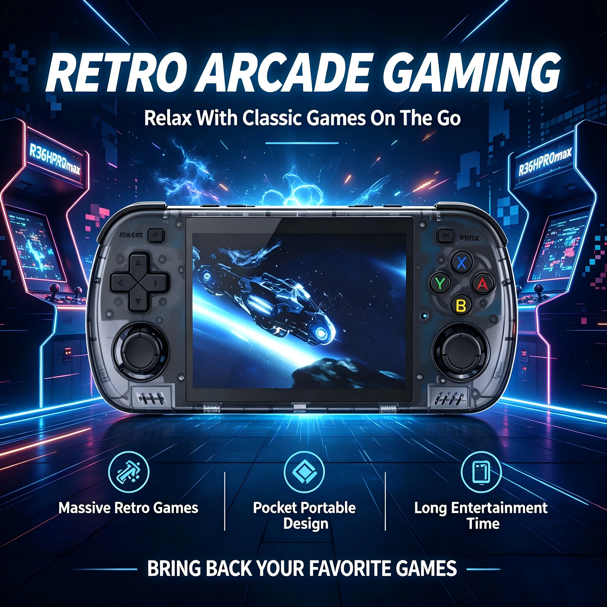 Draagbare Pocket R36H Pro Max  - Gaming Console Gta recensie en prijs