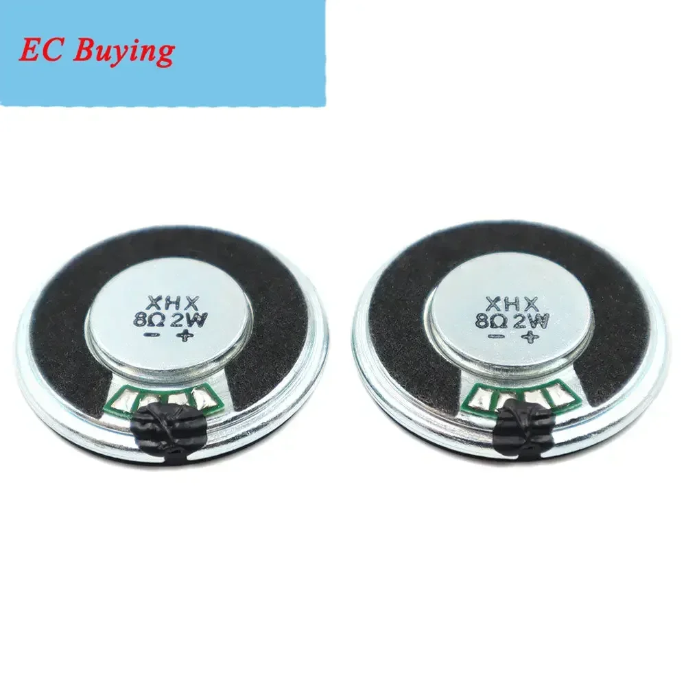 2Pcs/Lot 32MM 8Ohm 2W Iron Case Internal Magnet Speaker Ultra-thin 32*5.5MM Diameter 32 MM 8 Ohm 2 Watt Loud Speaker Loudspeaker