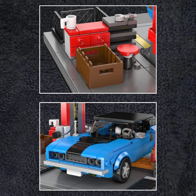 kit-de-blocs-de-construction-challenger-modele-858-pieces-pour-garage-de-reparation-ensemble-de-construction-muscle-car-mould-king-24086-jouets-pour-garcons-cadeaux