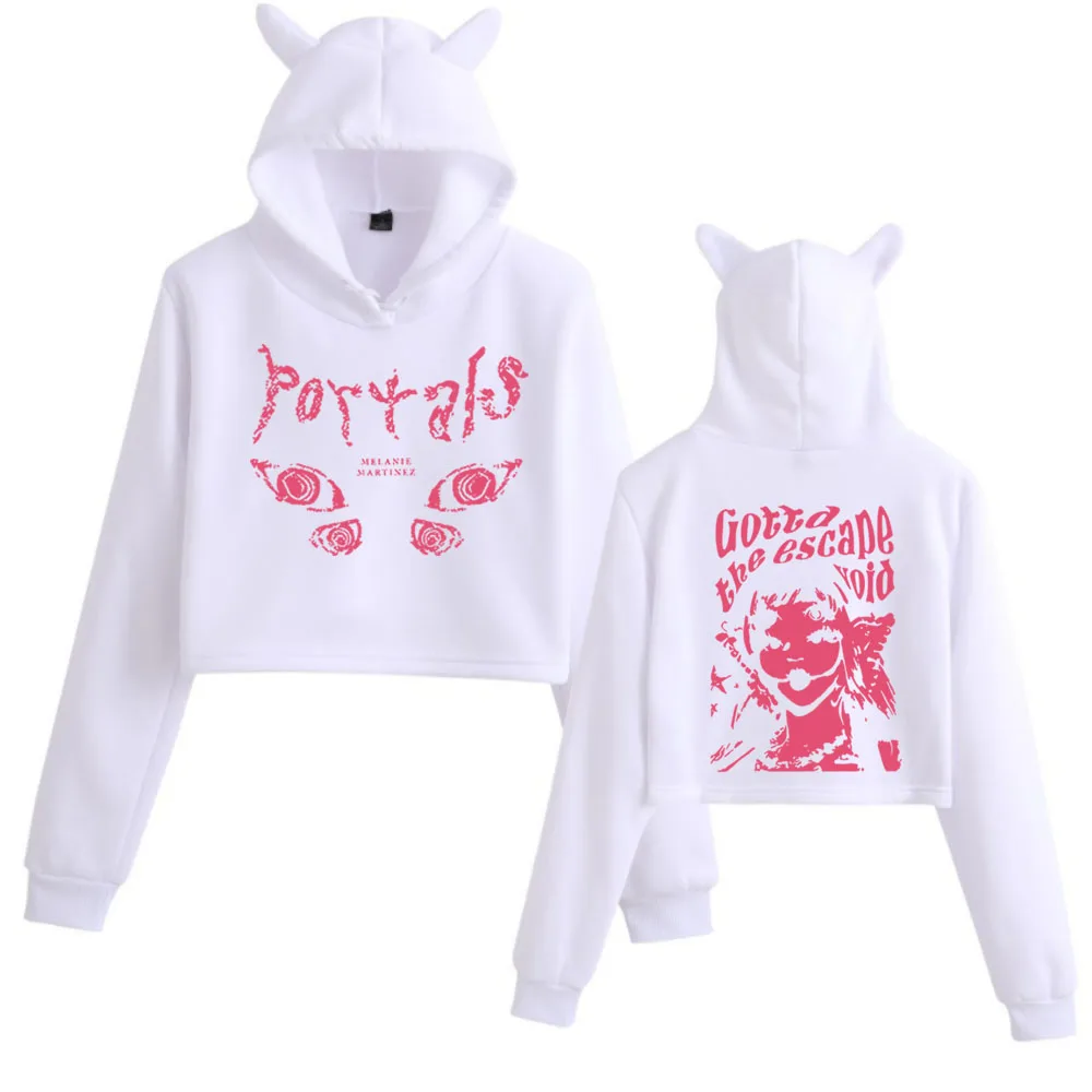 Melanie Martinez Sweatshirt Kwaii Girls Long Sleeve Women Crop Top Fans Gift Cosplay Hoodie